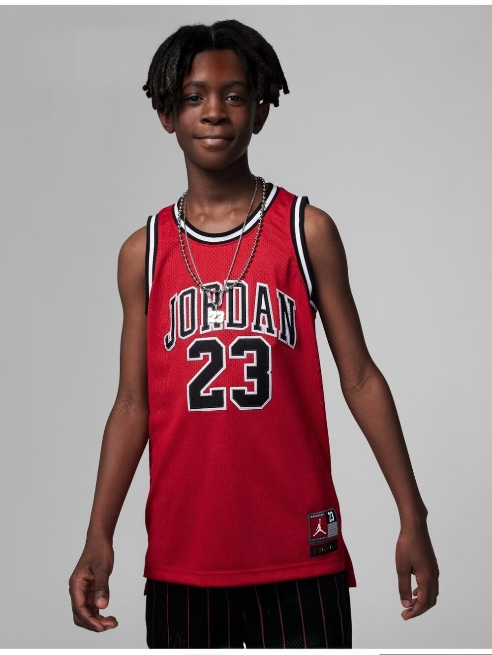 Nike Boys Large (12-13 Yo) Michael Jordan 23 Red Basketball Jersey 95A773-R78